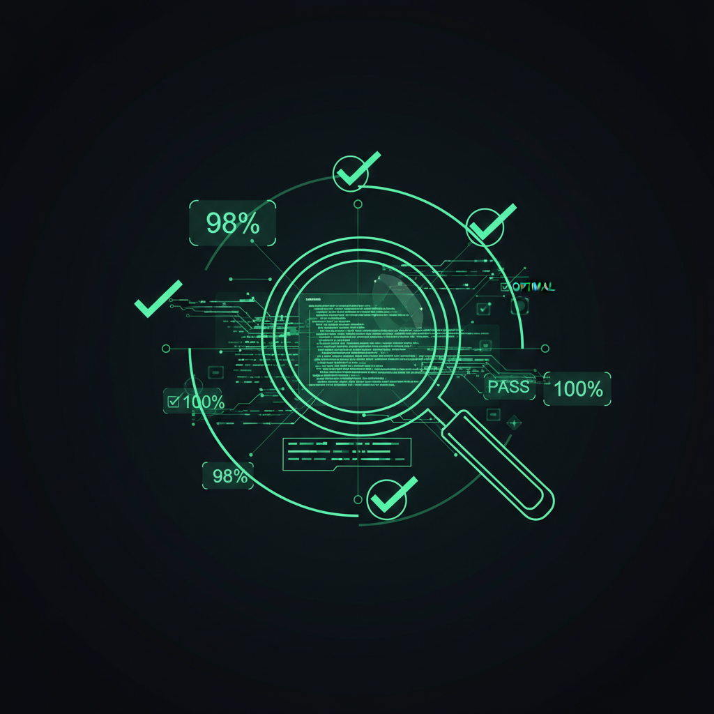 AI QA evaluation system dashboard