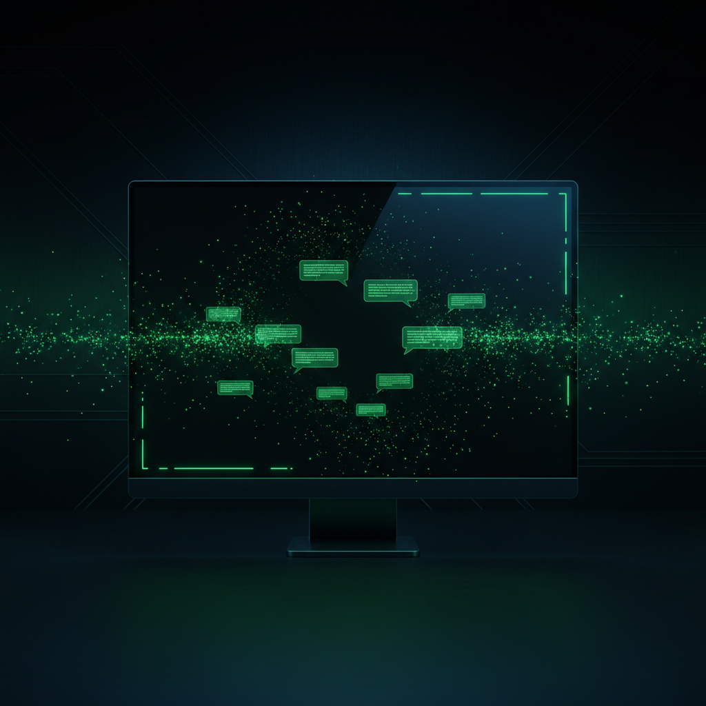 Mobile chat interface showing blank screen before fix