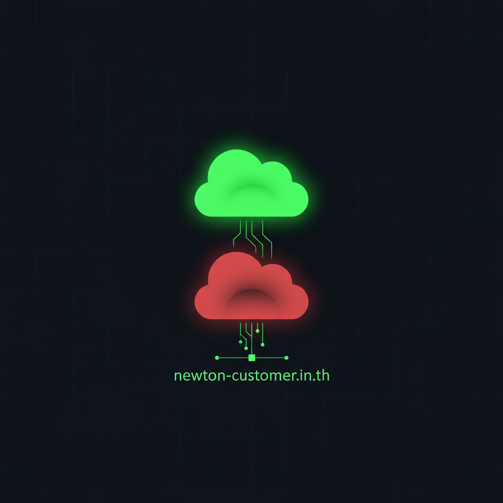 AI agent fixing a Cloudflare DNS collision after a Newton re-signup — pre-delete, HTTPS verify, no default zone
